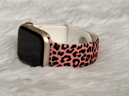 Pink Cheetah Watch Band