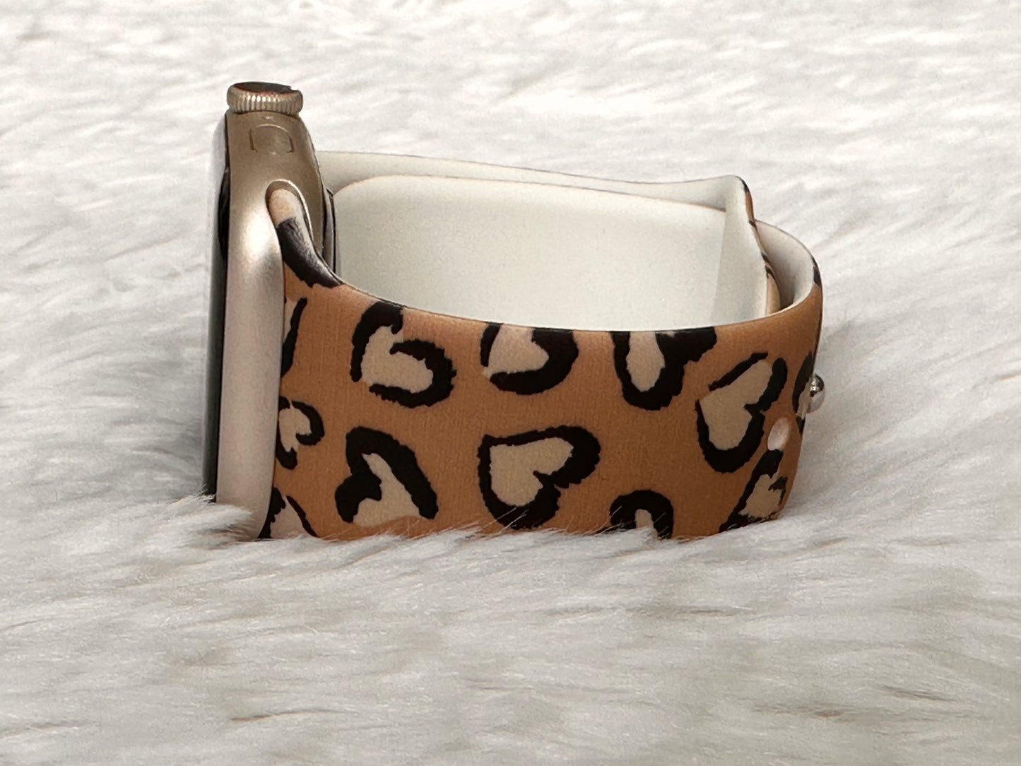 Leopard Hearts Watch Band