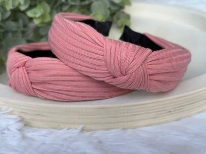 Solid Knit Knot Headbands