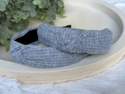 Solid Knit Knot Headbands