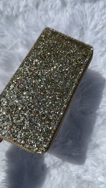 Glitter Zipper Wallet